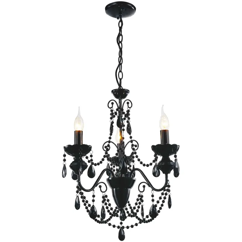 Keen 3 Light 16 inch Black Up Chandelier Ceiling Light Price Drop