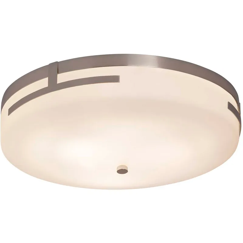 Fusion LED 18.5 inch Polished Chrome Flush Mount Ceiling Light in Opal Fusion Hassle-Free Returns