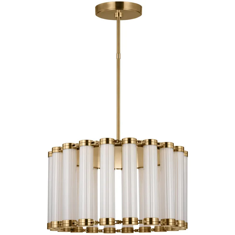 Avroko Alo LED 26 inch Polished Natural Brass Line-Voltage Pendant Ceiling Light in 120V Warranty Included