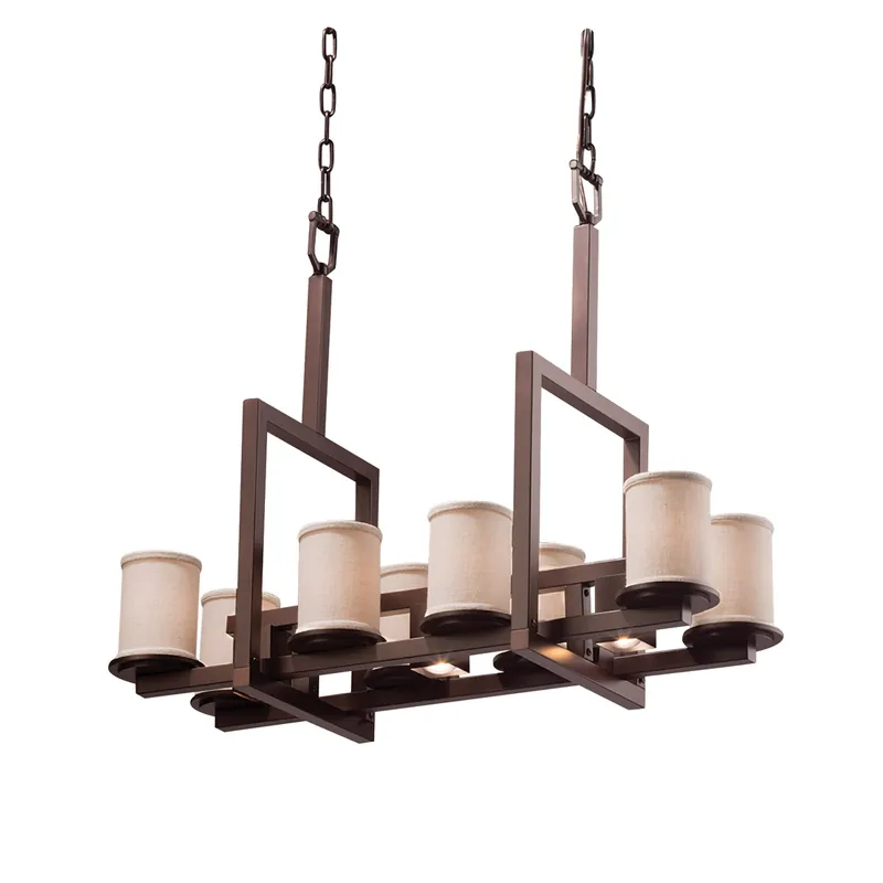 Textile LED 34 inch Matte Black Chandelier Ceiling Light Secure Checkout