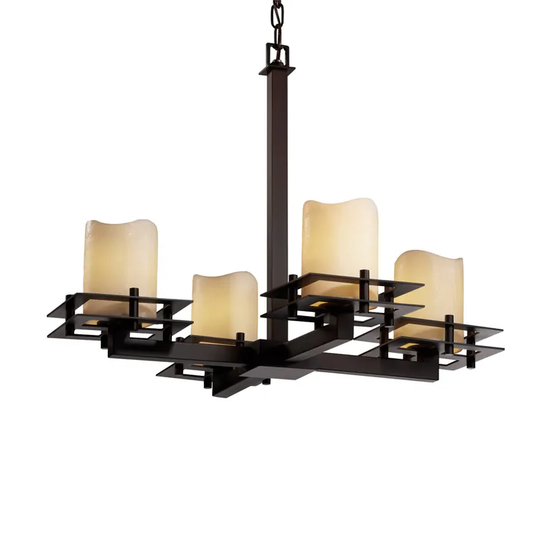 Fresh Stock CandleAria LED 25 inch Brushed Nickel Chandelier Ceiling Light in 2800 Lm LED, Amber (CandleAria), Cylinder with Flat Rim, Metropolis