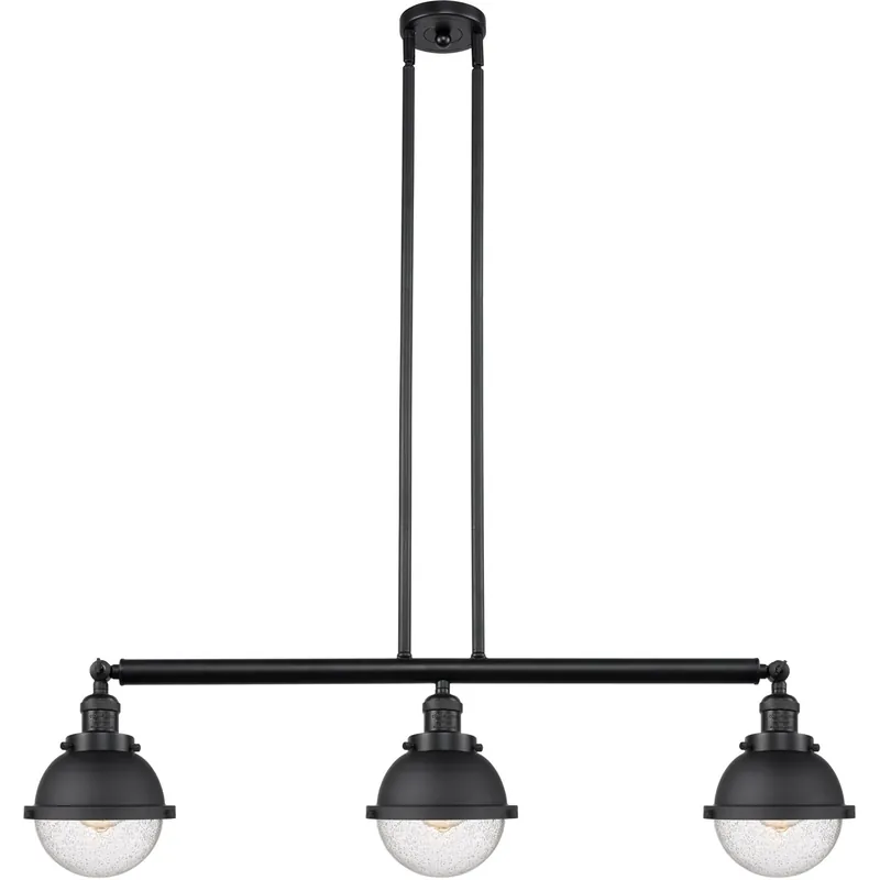 Limited Offer Franklin Restoration Hampden 3 Light 39.75 inch Brushed Satin Nickel Island Light Ceiling Light in Matte White Glass