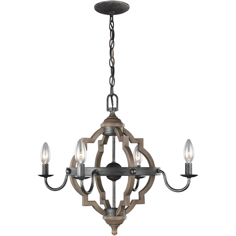 Socorro 4 Light 22 inch Stardust Chandelier Ceiling Light Bulk Order