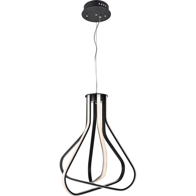 Dahlia LED 18.2 inch Black Pendant Ceiling Light Popular