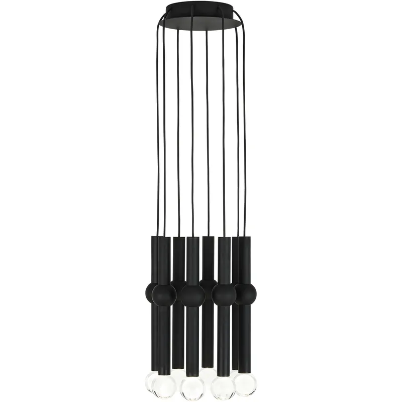 Sean Lavin Guyed LED Nightshade Black Chandelier Ceiling Light, Integrated LED No Minimum Order