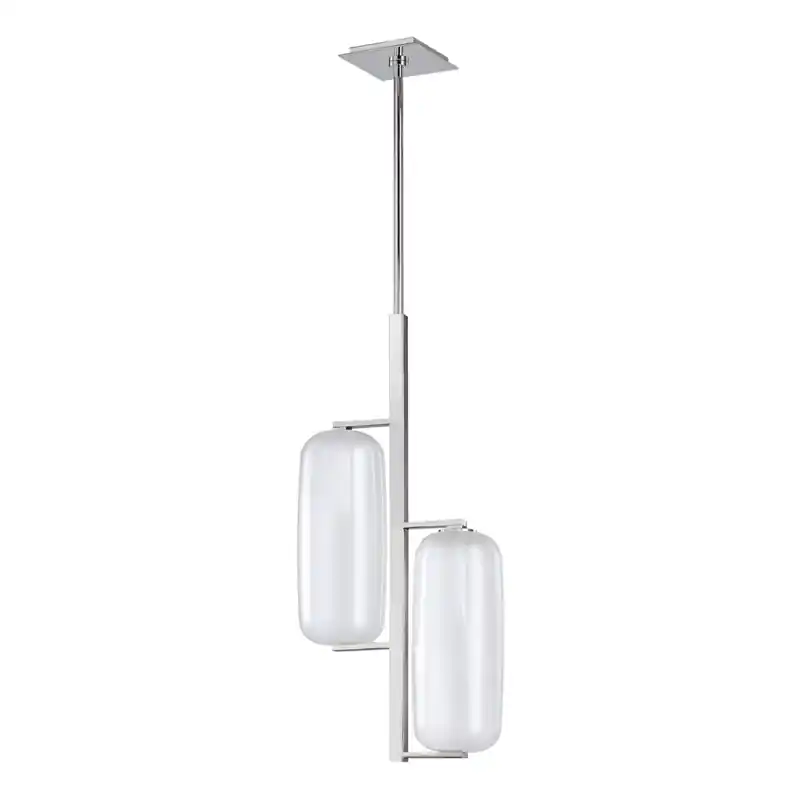 Sale Pebble 2 Light 13.75 inch Polished Nickel Pendant Ceiling Light