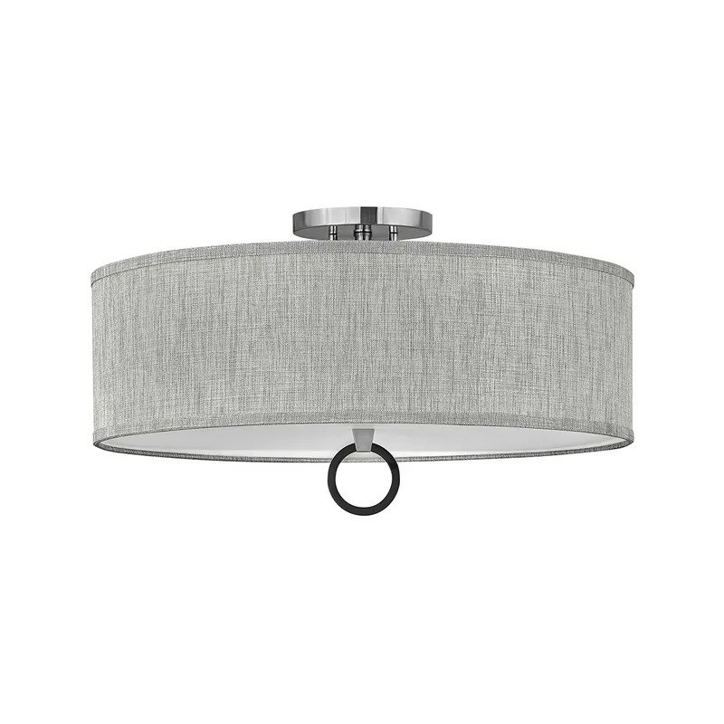 Buy Today Galerie Link 4 Light 23.75 inch Brushed Nickel Semi-Flush Mount Ceiling Light