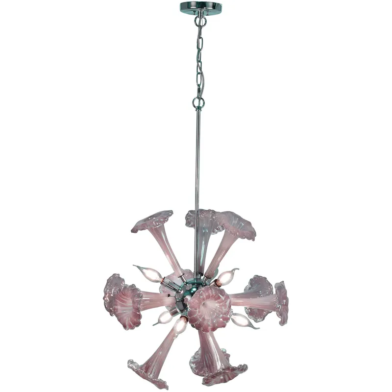 Latest Evelyn 6 Light 22 inch Polished Chrome Chandelier Ceiling Light