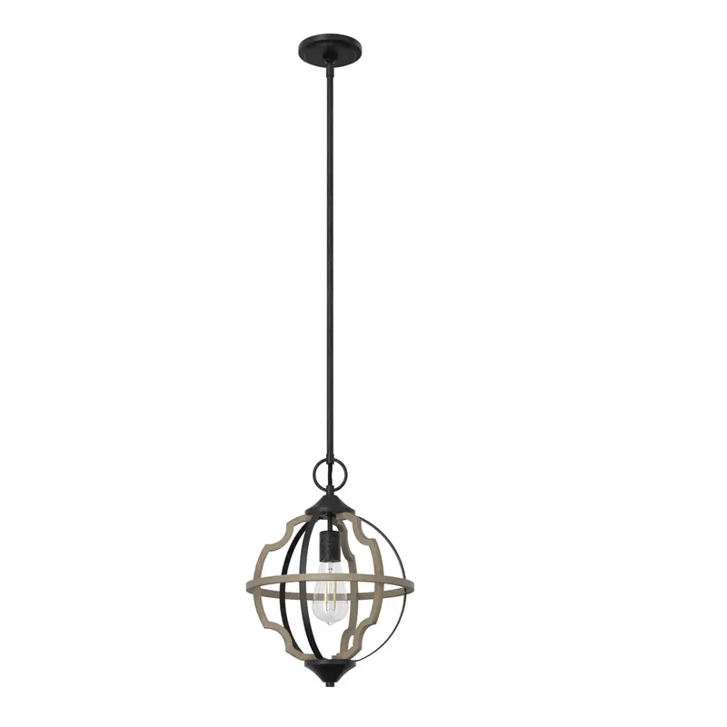 Special Offer Stone Creek 1 Light 12 inch French Oak Pendant Ceiling Light