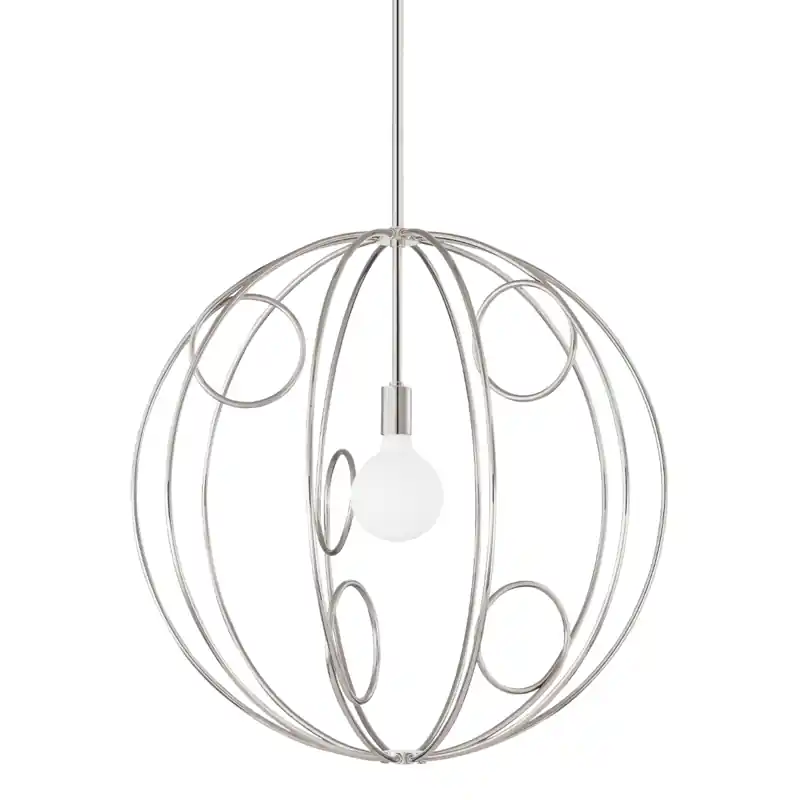 Alanis LED 28 inch Polished Nickel Pendant Ceiling Light, Medium Get Yours