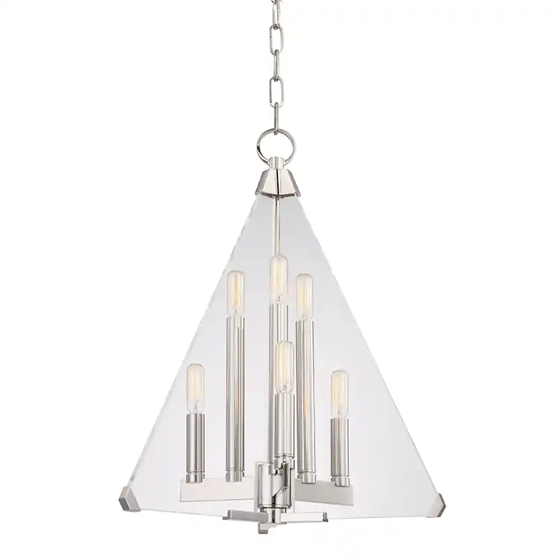 Mega Sale Triad 6 Light 18 inch Polished Nickel Pendant Ceiling Light