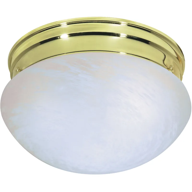 Buy Direct Brentwood 2 Light 10 inch Polished Brass Flush Mount Ceiling Light