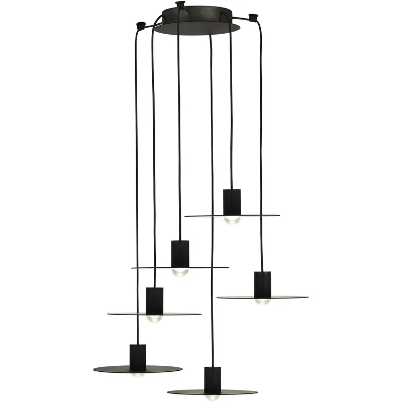 Sean Lavin Eaves LED Nightshade Black Chandelier Ceiling Light, Integrated LED Get Yours