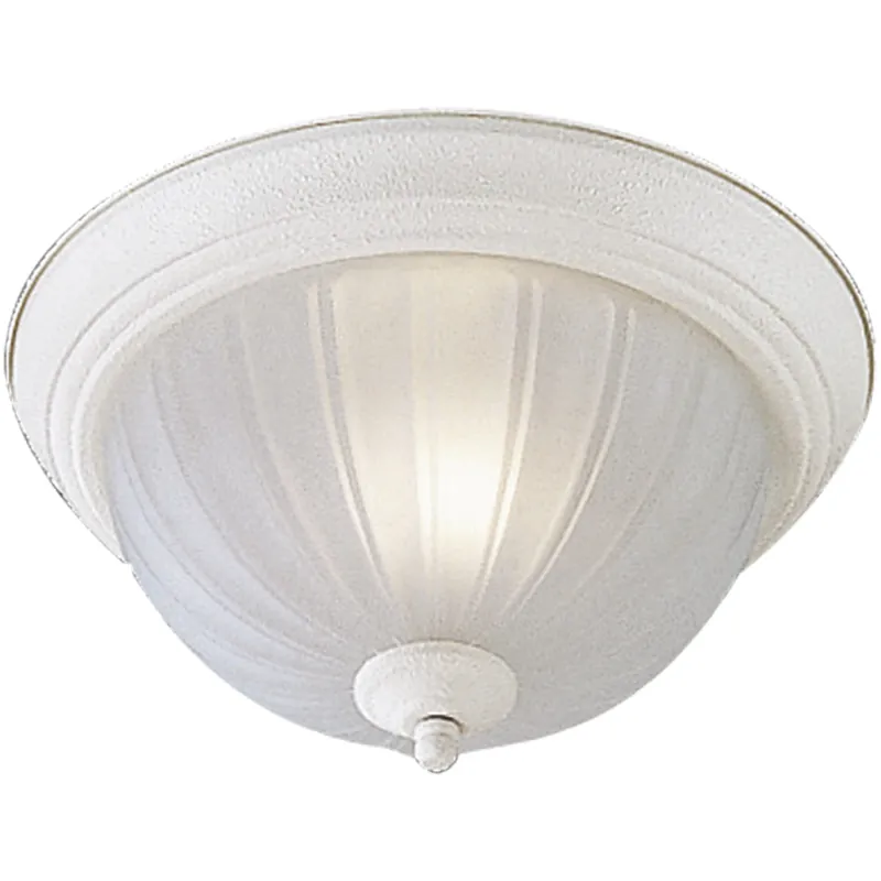 Authentic Minka-Lavery Energy Star 1 Light 11 inch Textured White Flush Mount Ceiling Light in GU24 828-86-PL - Open Box