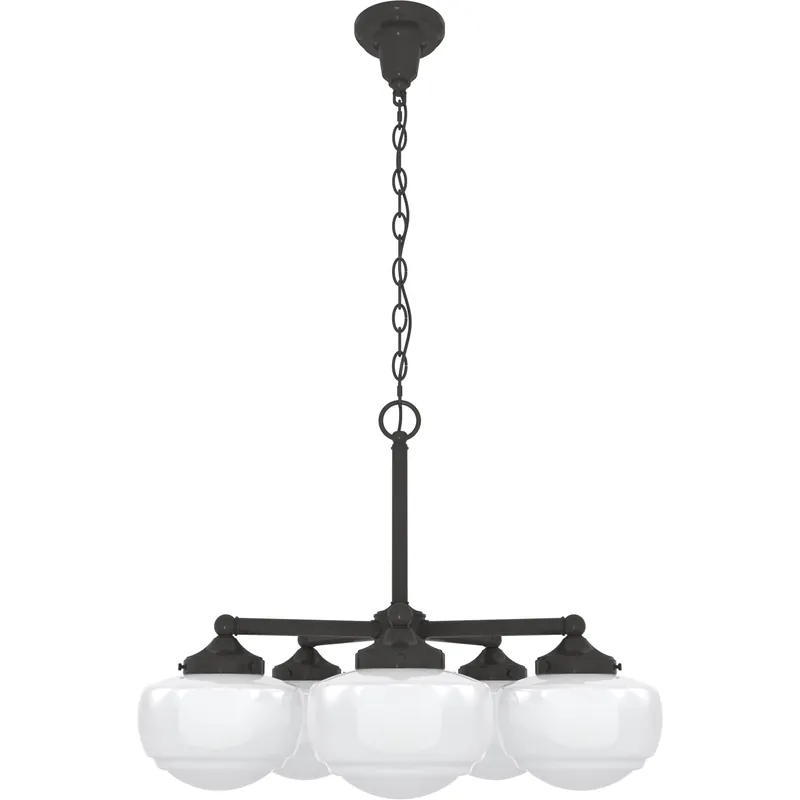 Saddle Creek 5 Light 24 inch Noble Bronze Chandelier Ceiling Light Discount