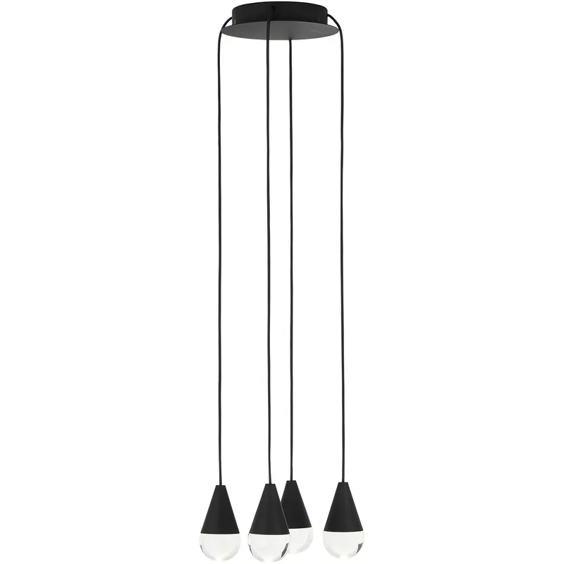Sean Lavin Cupola LED Nightshade Black Chandelier Ceiling Light, Integrated LED Don’t Miss Out