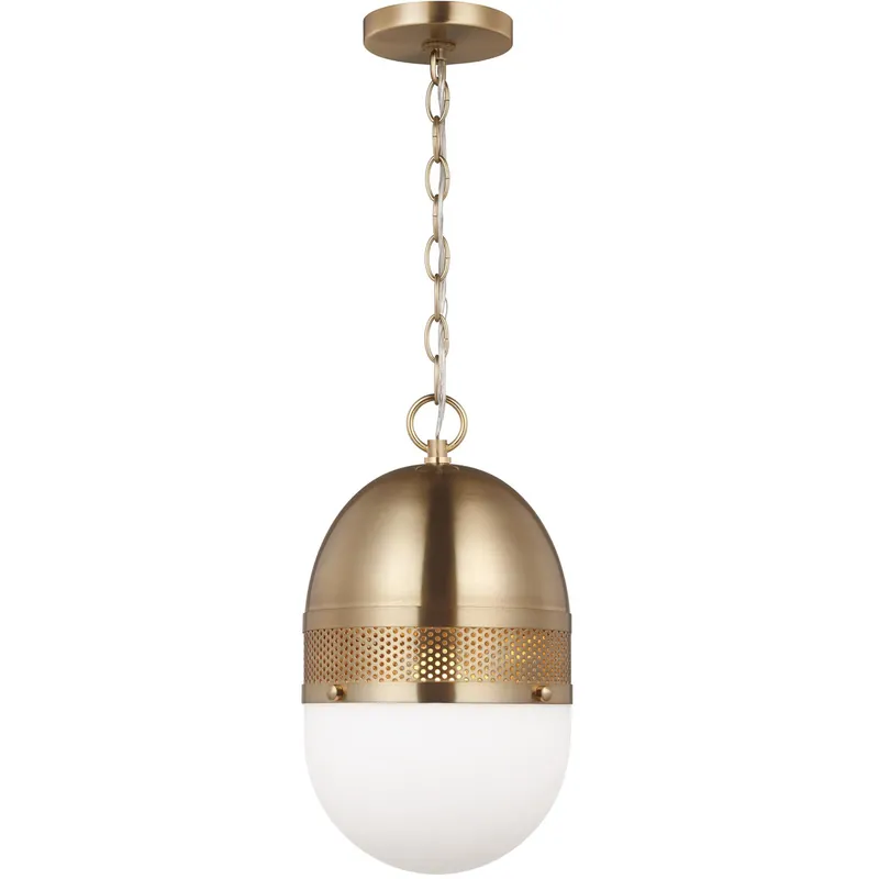 Bea 1 Light 9 inch Satin Brass Pendant Ceiling Light Viral