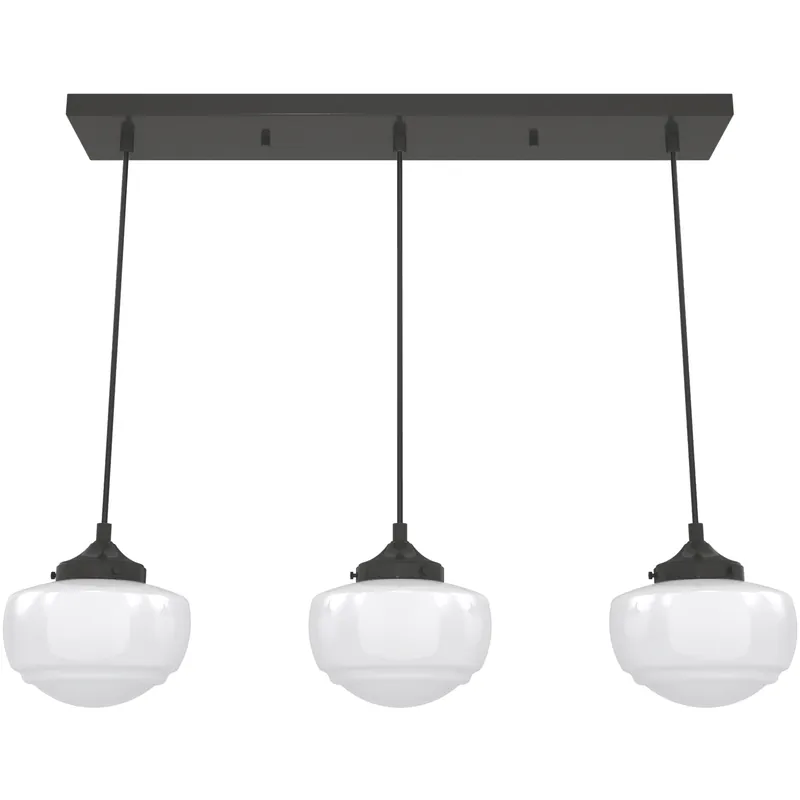 Saddle Creek 3 Light 32 inch Noble Bronze Linear Pendant Ceiling Light Top Rated