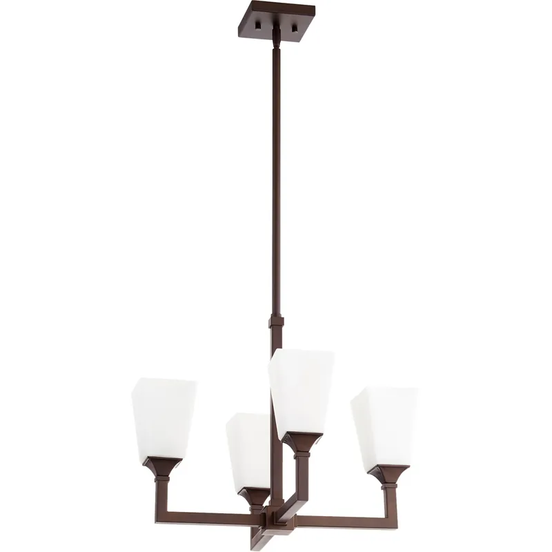 Flash Sale Wright 4 Light 20.25 inch Oiled Bronze Chandelier Ceiling Light
