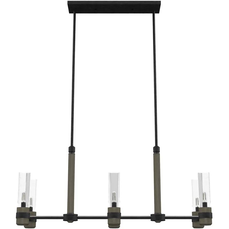 Discount River Mill 6 Light 37 inch Rustic Iron Chandelier Ceiling Light