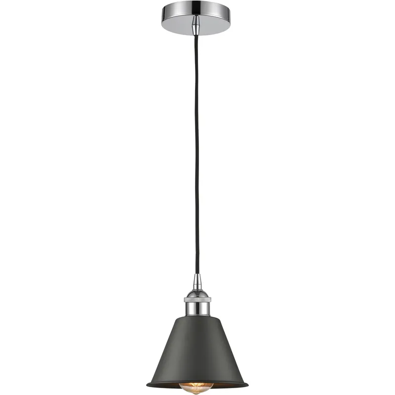 No Minimum Order Edison Smithfield 1 Light 7 inch Polished Chrome Mini Pendant Ceiling Light