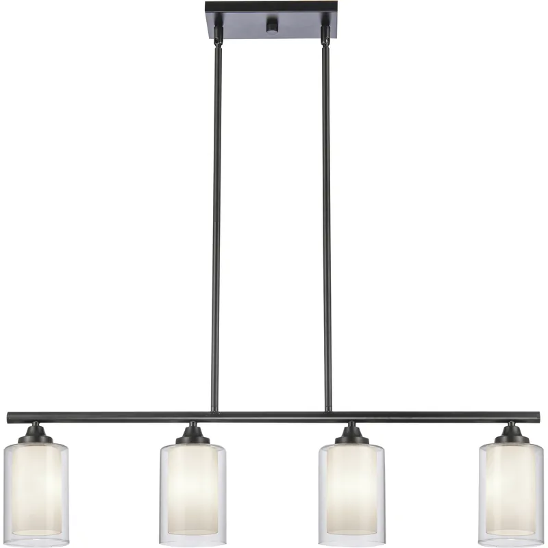 Direct From Manufacturer Auralume Fairbank LED 33.63 inch Matte Black Island Light Ceiling Light