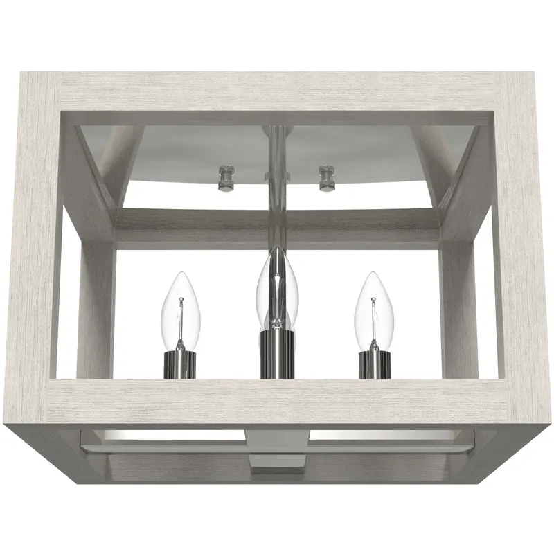 Squire Manor 4 Light 12 inch Chrome Flush Mount Ceiling Light In Demand