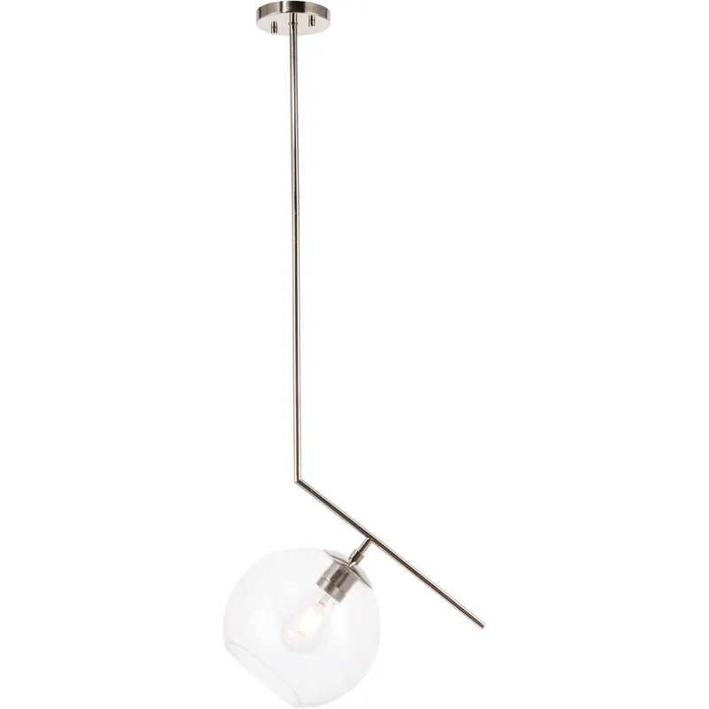 Ryland 1 Light 16 inch Chrome Pendant Ceiling Light Handmade