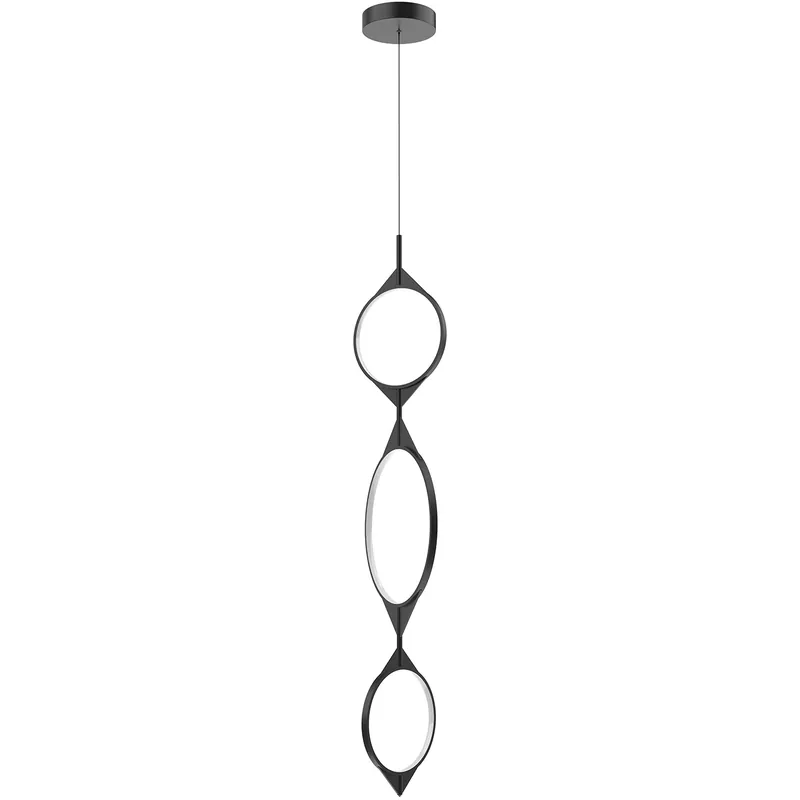 Big Sale Serif LED 0.88 inch Black Pendant Ceiling Light