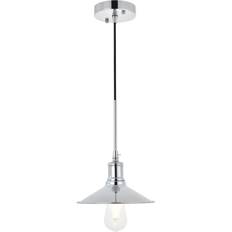 Etude 1 Light 8.7 inch Chrome Pendant Ceiling Light Big Sale