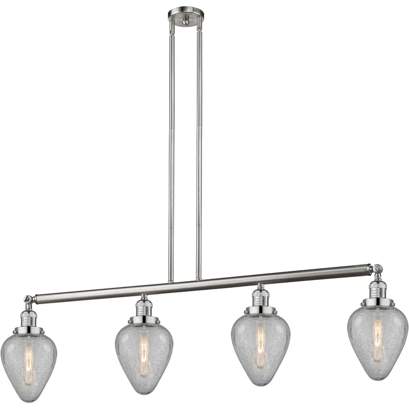 Franklin Restoration Geneseo LED 51.63 inch Brushed Satin Nickel Island Light Ceiling Light, Franklin Restoration Express Delivery