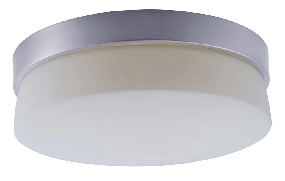 Exclusive Flux LED 11 inch Satin Silver Flush Mount Ceiling Light