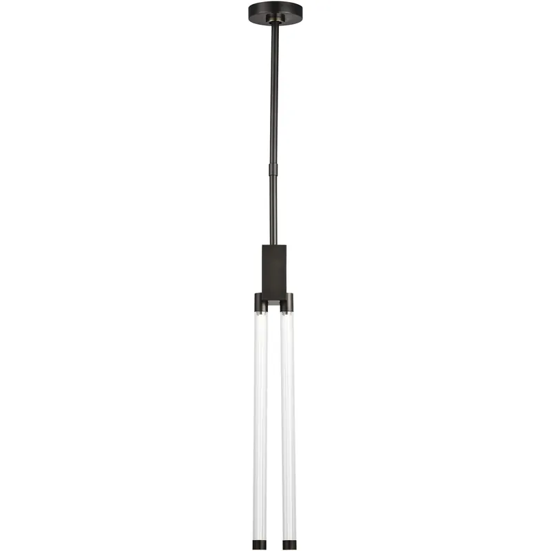 Kelly Wearstler Phobos LED Dark Bronze Pendant Ceiling Light, Integrated LED In Demand