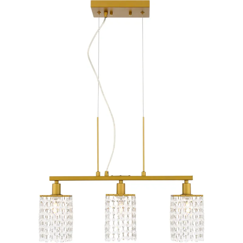 Final Sale Taylor 3 Light 22 inch Brass Pendant Ceiling Light