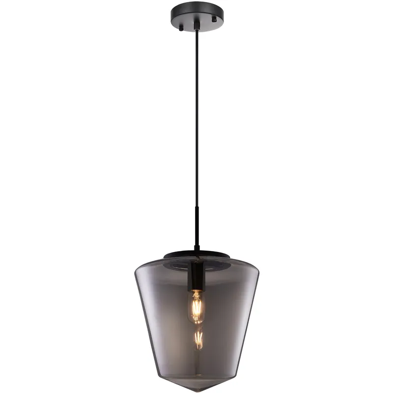 Low Price Matteo Lighting Idina 1 Light 12 inch Black Pendant Ceiling Light C80302BK - Open Box