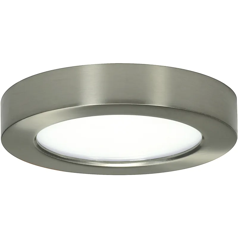 Get Yours Heartland LED 5.5 inch Brushed Nickel Flush Mount Ceiling Light, BLINK