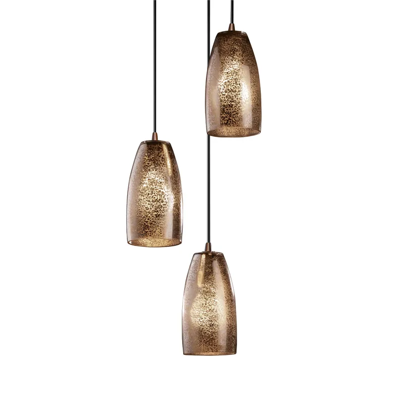 Fusion 3 Light 4 inch Polished Chrome Pendant Ceiling Light in 2100 Lm LED, Mercury Fusion Factory Price
