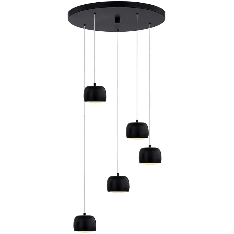 Frascati 5 Light 17.75 inch Matte Black Pendant Ceiling Light Fast Shipping