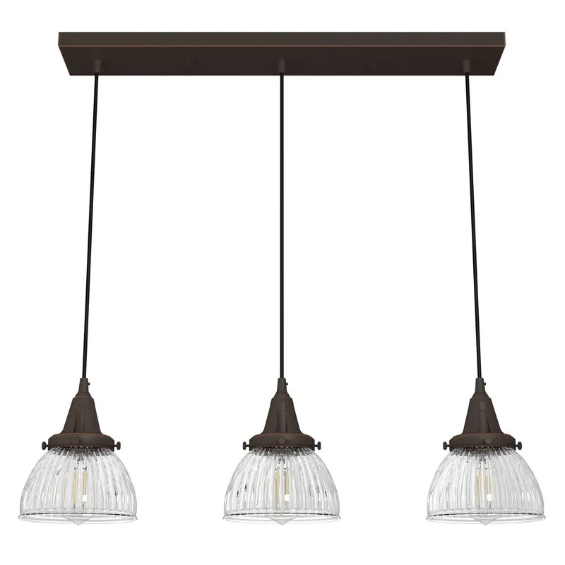 Bulk Order Cypress Grove 3 Light 31 inch Onyx Bengal Linear Cluster Pendant Ceiling Light