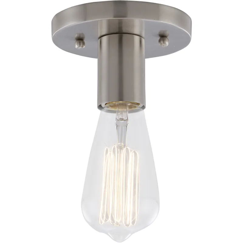 Auralume Karima 1 Light 4.63 inch Brushed Satin Nickel Flush Mount Ceiling Light While Supplies Last