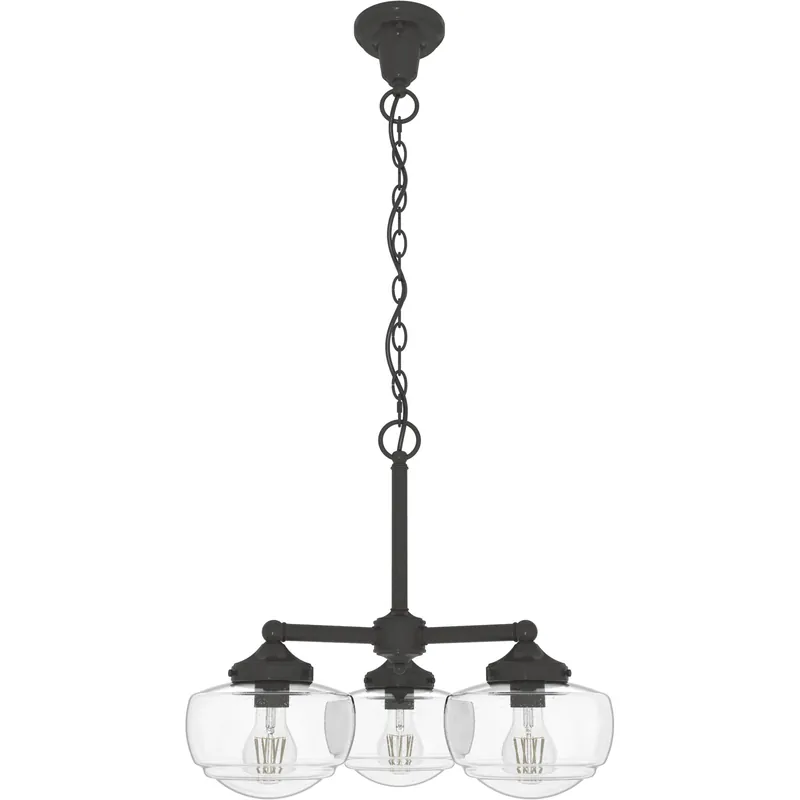 Saddle Creek 3 Light 20 inch Noble Bronze Chandelier Ceiling Light Final Sale