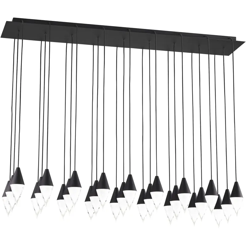 Sean Lavin Turret LED Nightshade Black Chandelier Ceiling Light, Integrated LED Top Pick