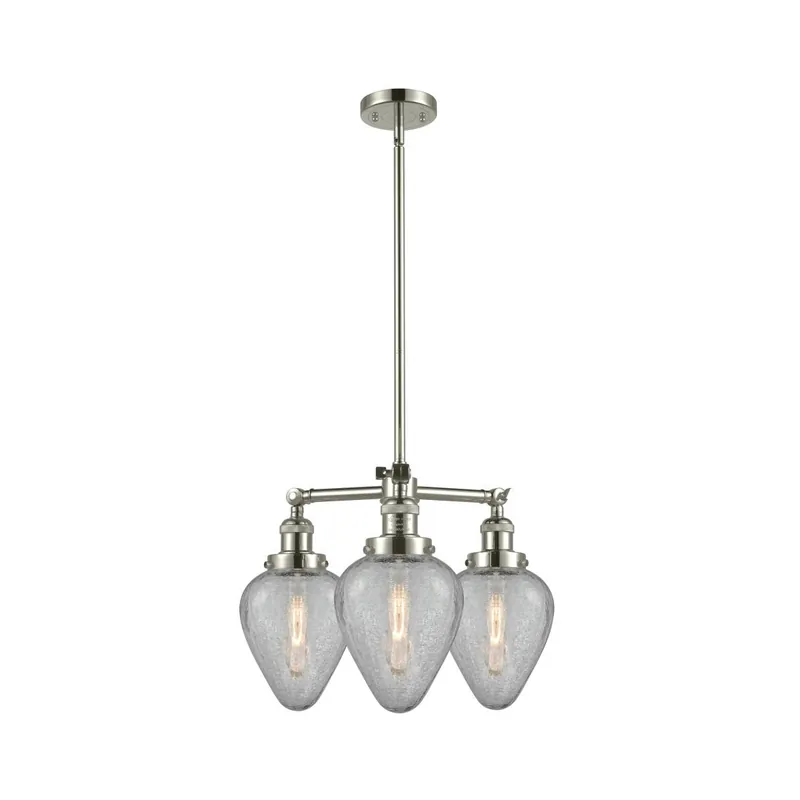 No Minimum Order Franklin Restoration Geneseo LED 26 inch Polished Nickel Chandelier Ceiling Light, Franklin Restoration
