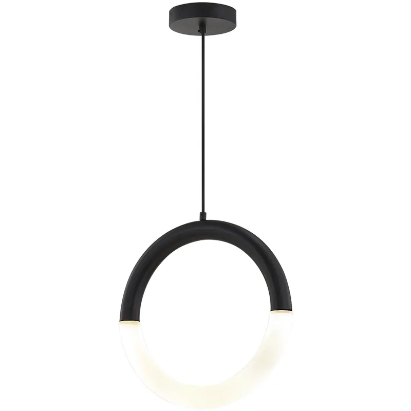 Best Choice EVOLV LED 17.75 inch Matte Black Pendant Ceiling Light, Revolve Family