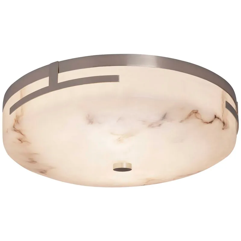 Lumenaria LED 14 inch Polished Chrome Flush Mount Ceiling Light Instant Buy