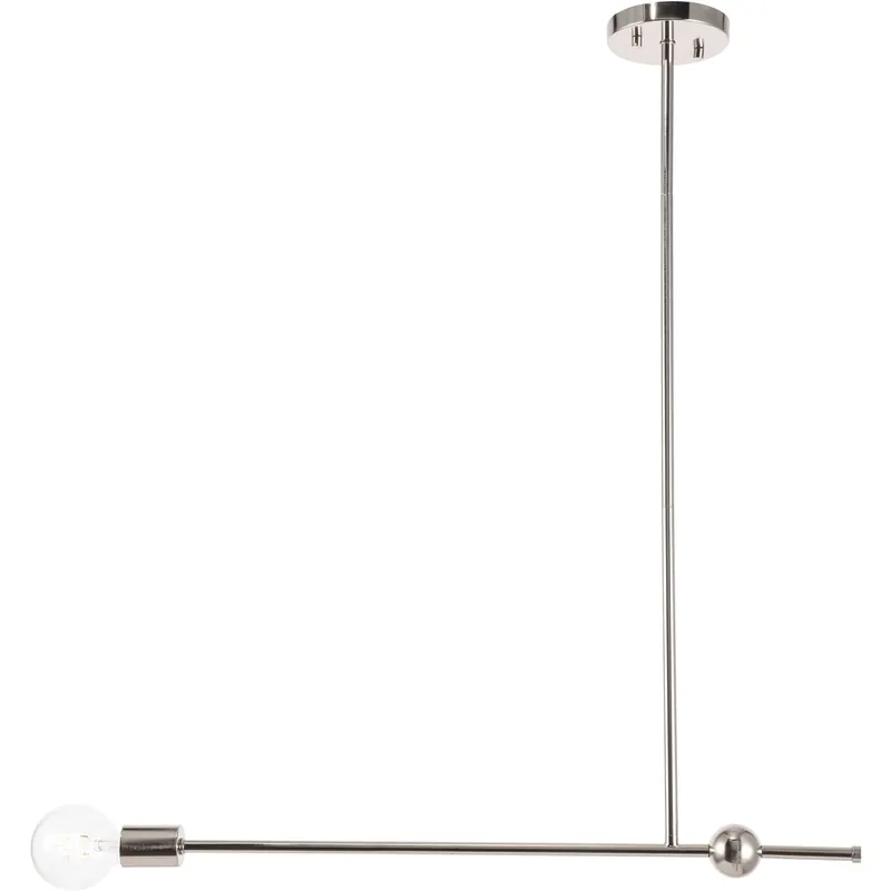 Grab Now Brees 1 Light 27 inch Chrome Pendant Ceiling Light
