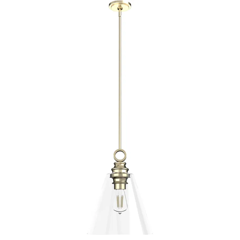 Klein 1 Light 14 inch Alturas Gold Pendant Ceiling Light Exclusive
