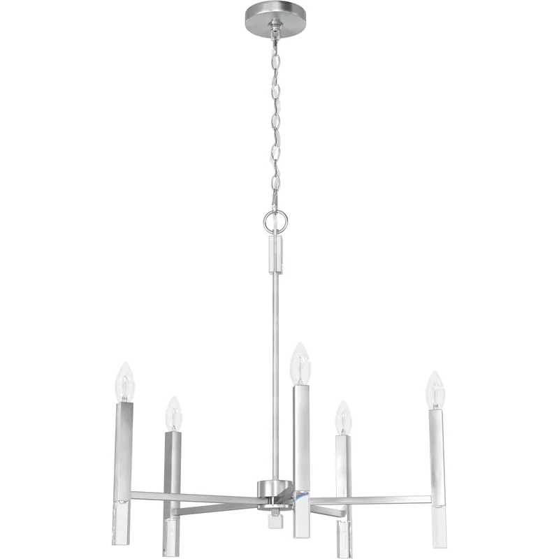 Sunjai 5 Light 25 inch Brushed Nickel Chandelier Ceiling Light Don’t Miss Out