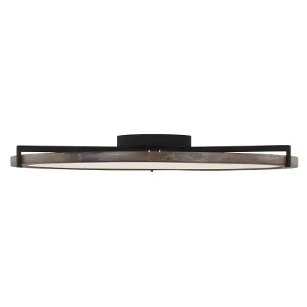 Clodagh Shuffle LED 18.4 inch Nightshade Black Flush Mount Ceiling Light Authentic