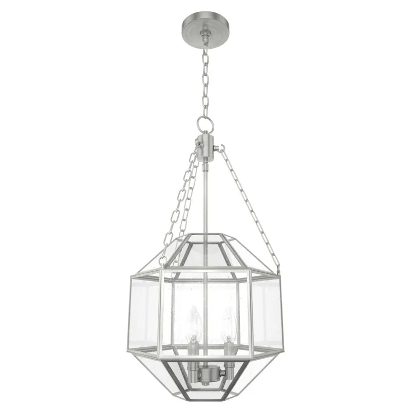 Hot Picks Indria 3 Light 15.5 inch Brushed Nickel Pendant Ceiling Light